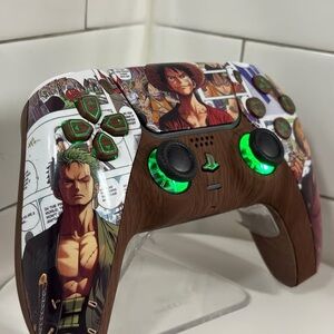 Sony Controller with Anime Design and Green LED
